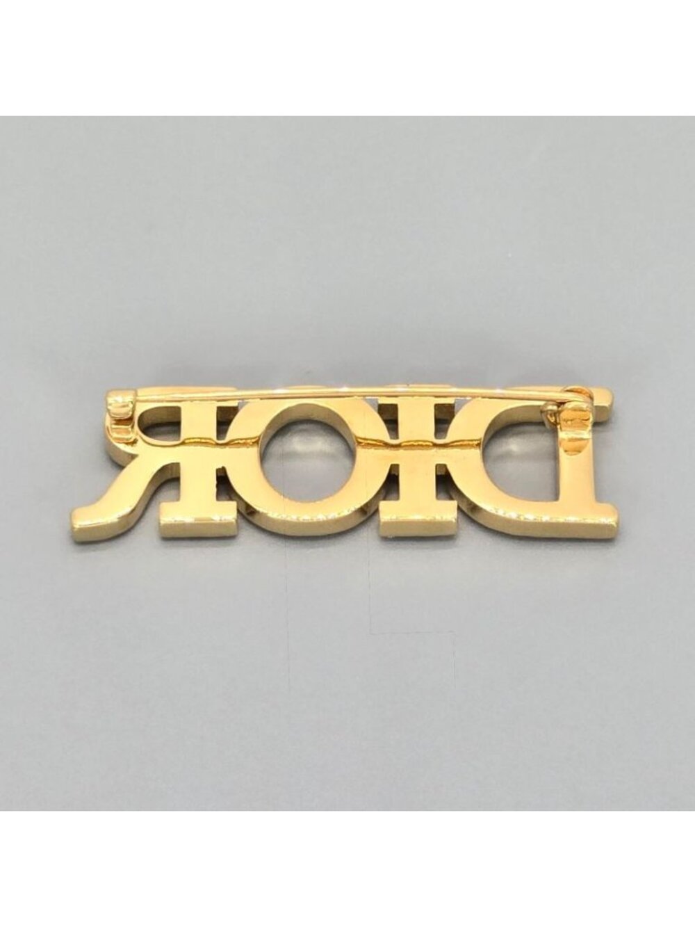 Dior Dioevolution Logo Brooch Crystal Gold - Picture 3 of 8